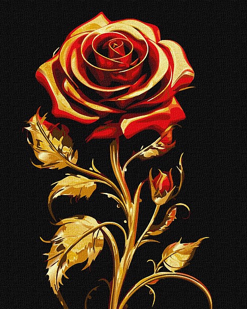 Картина по номерах. Символ краси з фарбами металік extra" 40х50см  KHO3244"