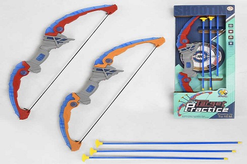 Лук 949-1 (48) 2 види, підсвічування, 3 стріли на присосці, в коробці