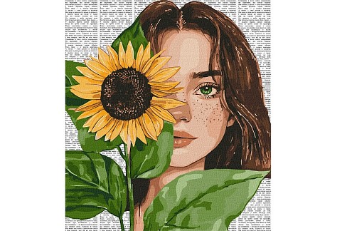 Картина по номерах Барвиста поезія: Соняшник" 40x50см  KHO8632"