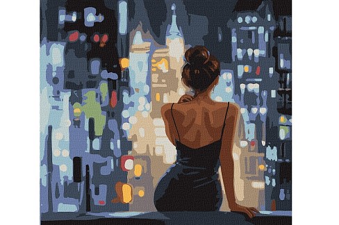 Картина по номерах Кінець вечірки" 40х40см  KHO8579"