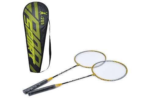 Бадмінтон MS 4396 (30шт) ракетка 2шт, 65,5см, метал, у чохлі, 69-22,5-2см