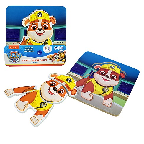 Іграшка дерев'яна KidsHits Paw Patrol арт. KH20/055  пазли-вкладиші у плівці 14,8*14,8*0,6 см