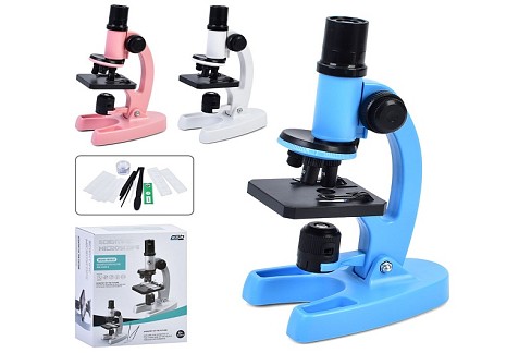 Оптичний прилад W5801A (36шт) мікроскоп, 21см, 300-1200 Х, світло(кольорове), пінцет, інструменти, 3