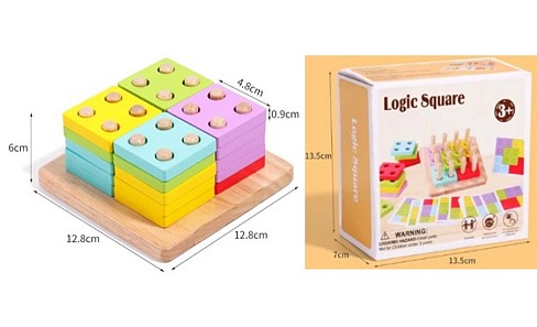 Дерев'яна іграшка арт. C15051 (60шт) 13,5*13,5*7см