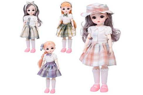 Лялька F0500 (80шт) 29см, шарнірна, 4 види, у пакеті, 14,5-35-4см