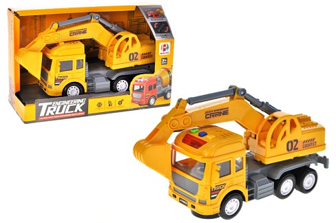 Машина з краном інерційна, озвучена, зі світлом, в коробці BJ305C р.22,6*14,2*9,2см