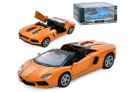 Машина AS-3034 (36шт) АвтоСвіт, 1:43, Lamborghini Aventador, метал, інерц, 11см, відчиняються двері,