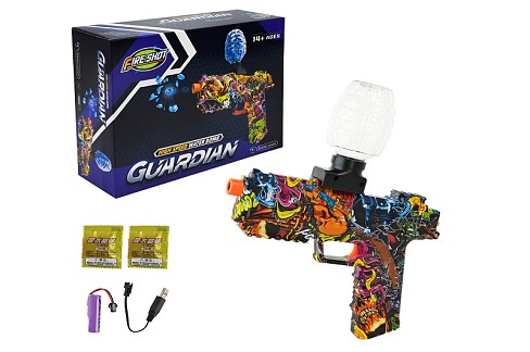 Пістолет арт. HQL153 (72шт/2) акум.,стріляє гелевими кулями у короб.28*20*8,5см