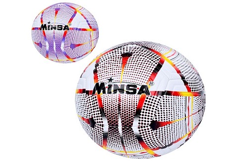 М'яч футбольний MS 3844 (30шт) розмір 5, TPE, 400-420г, ламінований, 2кольори, в пакеті