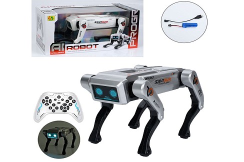 Тварина 955-258 (8шт) р/к2,4G, робот-собака, 29см, трюкова, акум, музика, звук(англ), світло, програ