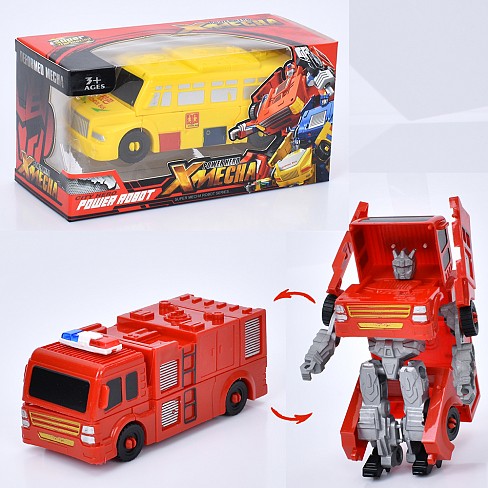 Трансформер KKR-16-20 (120шт) робот+транспорт 14см, 2 види, в кор-ці, 18-9-8см