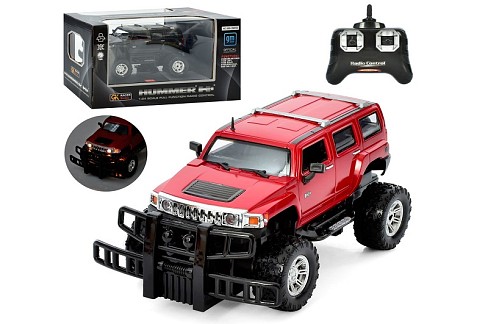 Джип 866-398H3 (12шт) Hummer,21см,р/к,гумові колеса,світло,на бат-ці,2 кольори, в кор-ці 33-18-16см