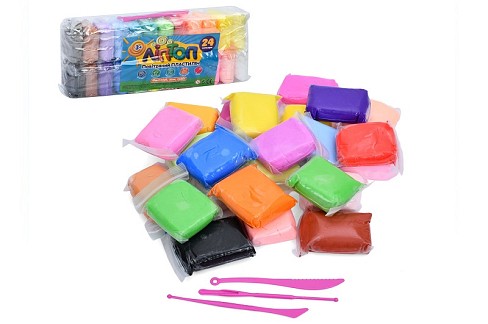 Маса для ліплення MK 5745-24 (84шт) 24шт/24кольори, 255г, інструменті, у пакеті, 28-11,5-6см