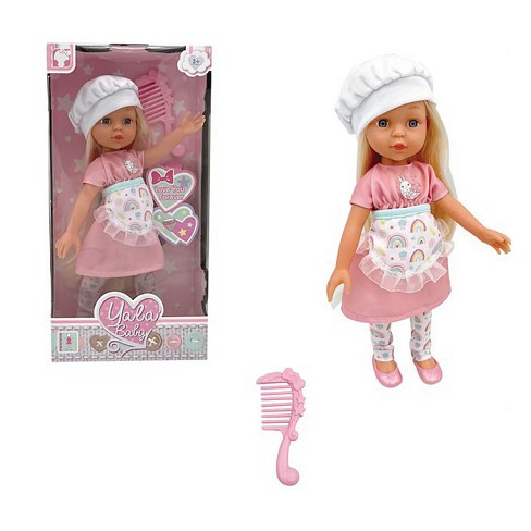 Лялька R242G (48шт) 32см, гребінець, в кор-ці, 18-35,5-8см