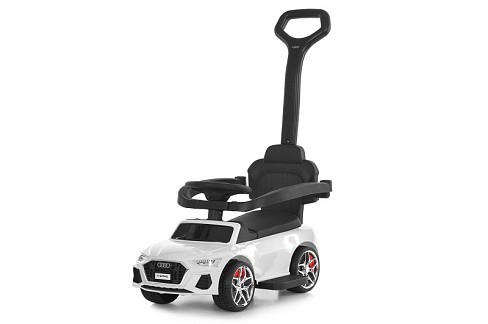 Каталка-толокар M 6254EL-1 (1шт) бат.ручка, муз, світло, шкіра, підсклянник, MP3, BLUETOOTH, білий