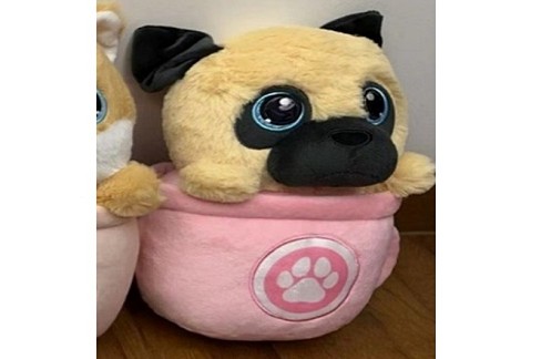 М'яка іграшка арт. QD2404 (32шт) собачка в чашці 25см