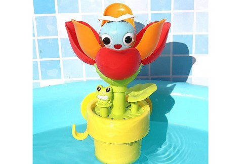 Гра для купання CC-785 (48шт) квітка у горшику, 19см, присоски, у пакеті, 15-22-9см