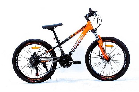 Велосипед Спортивний Corso «SKYLINE» 24 дюймів SN-24302 (1) рама алюмінієва 11’’, обладнання Shiman"