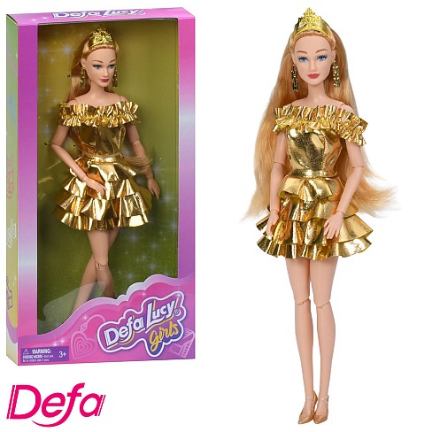 Лялька DEFA 8832 (12шт) 29см, шарнірна, в кор-ці, 16,5-31-4,5см