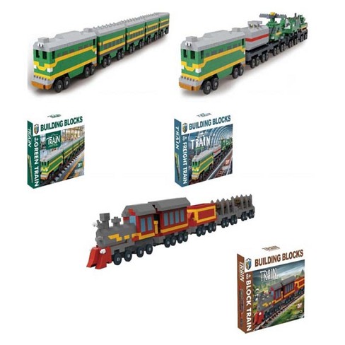 Конструктор ST526-9-8 (24шт) локомотив, 4 вагони, 3 види(1220д, 1088д, 1388д), в кор-ці, 29-21-5,5см