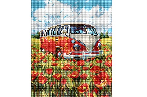 Набір з алмазною мозаїкою Подорож у червоне" 30х40см  AMO8215"