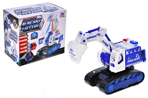 Екскаватор музичний 9805 на батарейках, в коробці YG Toys