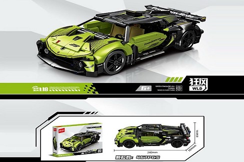 Конструктор. арт. 715322 (24шт)  467дет. Techniacue короб. 40,5*27,5*6,8см