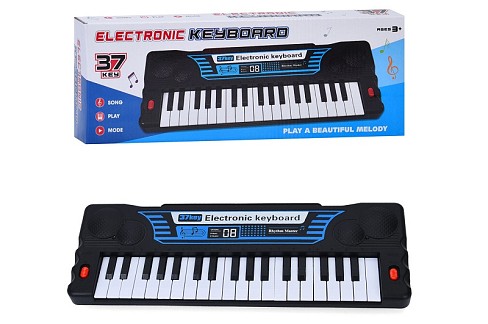 Синтезатор R744 (18шт) 37 клавіш, 35,5-12,5-4см, музика, 2 режими, на бат-ці/Type-C вхід, в кор-ці,