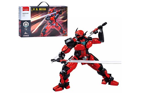 Конструктор SLUBAN M38-B1297 (16шт) робот, 29,3см, 554дет, в кор-ці, 42,5-28,5-6,5см