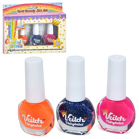 Косметика SR24034-3C (144шт) лак для нігтів 3шт, в кор-ці, 18-14-2см