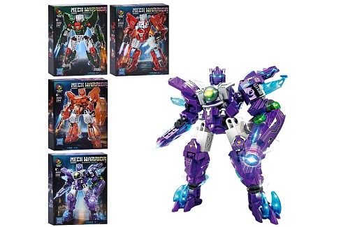 Конструктор 46062-3-4-5 (36шт) робот, від 289дет, 4 види, в кор-ці, 28-38-6,5см