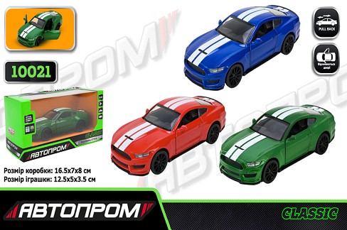 Іграшка машина мет. АВТОПРОМ  арт. 10021 (48шт/2)  5 Ford Shelby GT350, відкр.двері, у кор.16,5*7*8"