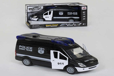 Машина Поліції 666-12 P (24) світло, звук, інерція, відкриваються двері, в коробці