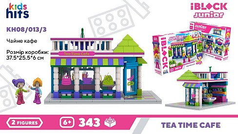 Конструктор Kids hits IBLOCK JUNIOR арт. KH08/013/3 (24шт/2)  Чайне Кафе,, 343дет., у короб. 37,5*25