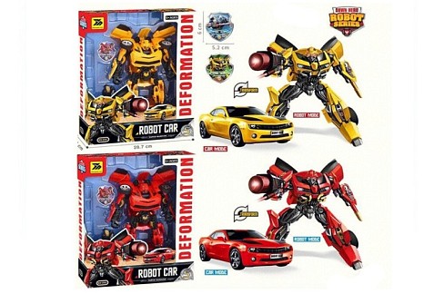 Трансформер YND666-22 (15шт) TF, робот28см+машина, зброя, 2 кольори, в кор-ці, 28,5-36-9,5см
