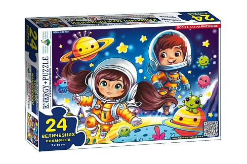 Гра-пазл 24 Космічні мандрівники  Ен8410
