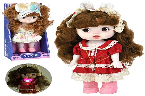 Лялька 1004-D-K (24шт) 29см, 2 види, музика, англ.,на бат-ці(табл), в кор-ці, 17-34,5-10см