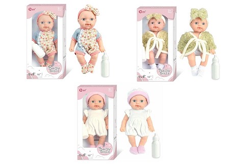 Іграшка пупс арт. 1002-2  мікс 3 види, аксес короб.