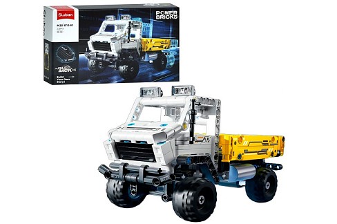 Конструктор SLUBAN M38-B1340 (24шт) авто серія, машина/вантажівка, 230дет, в кор-ці, 30-19-6,5см