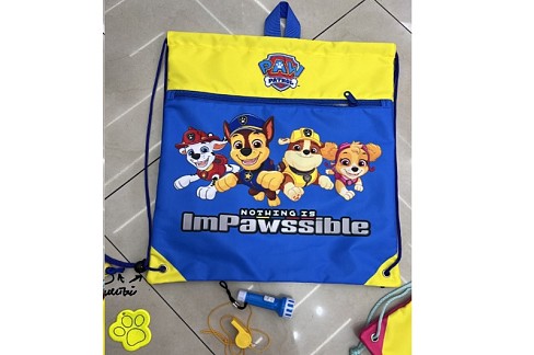 Сумка для взуття Paw Patrol арт. KH72/001L (100шт) 35*40см у наборі свисток, ліхтарик, світловідбива