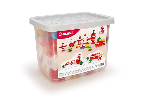 Конструктор ДСНС/Фортеця/Швидка допомога 303 деталей у контейнері для зберігання артикул 013999/04