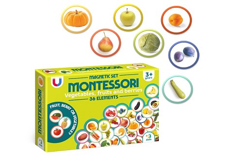 200272 Магнітний набір Монтесорі «Овочі, фрукти і ягоди»