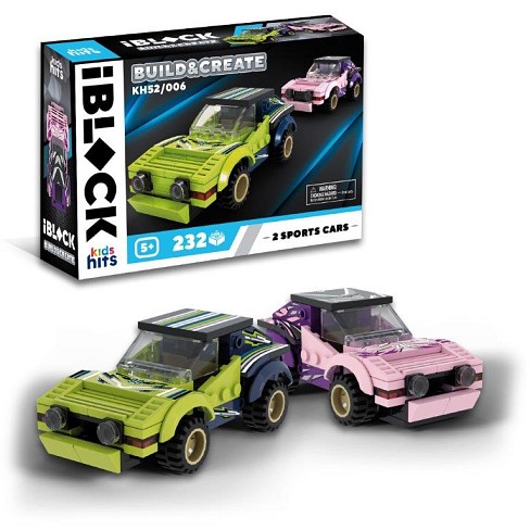 Конструктор Kids hits IBLOCK JUNIOR арт. KH52/006 (36шт/2) МЕГАКАРИ  210дет., короб. 24*6*16см