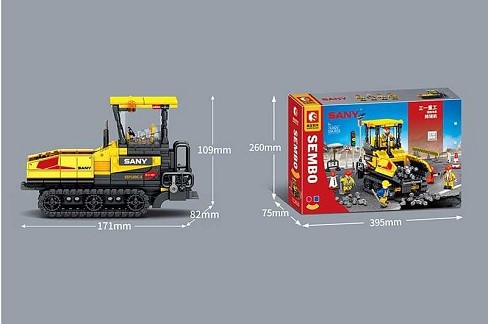 Конструктор 712020 (18) Трактор", 534 деталі, в коробці"