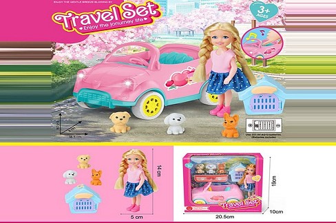 Транспорт для ляльок арт. 588C (64шт/2)  батар. світло, звук, колеса крутяться, з лялькою короб. 21*