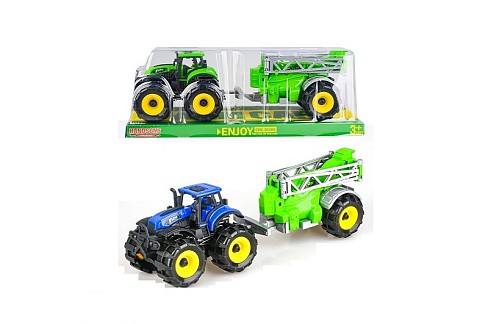 Трактор з причепом 9878-4A інерц.2кол.пласт.35,5*11,8*13 /72/