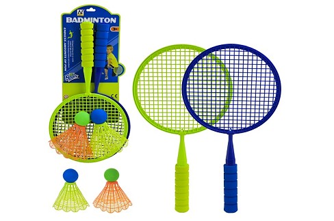 Ракетки арт. NL-15A (72шт/2)  2 воланчика у наборі планш. 28*5*50 см
