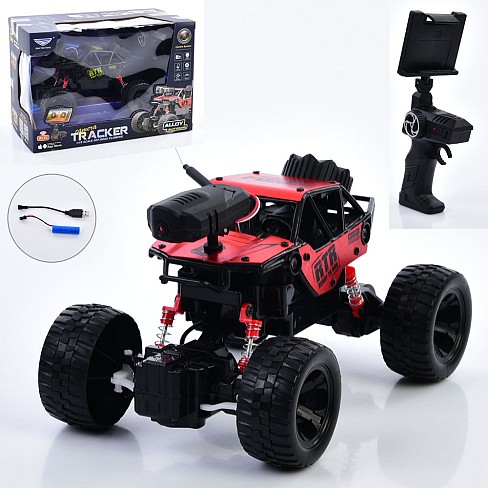 Машина SY213KHK-1 (8шт) р/к2,4G, камера, 20,5см, 1:18, амортизатори, USBзарядне, 2 кольори, в кор-ці