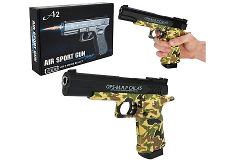 Пістолет мет. арт. A2-3 (36шт)  у короб. 25*18*4,5 см