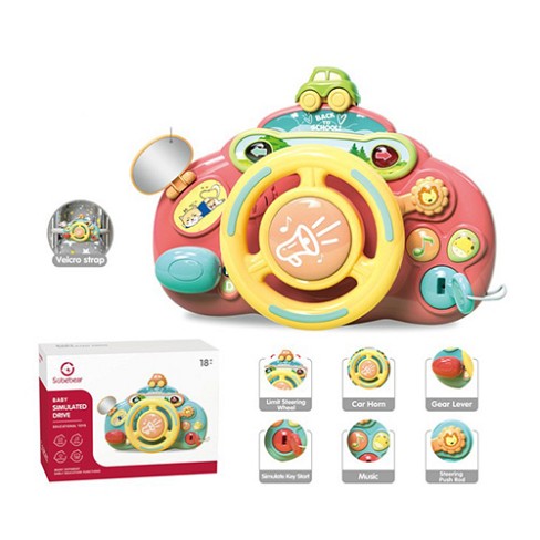 Автотренажер YL201 (12шт) 23см, звук, музика, світло, на бат-ці, 2 кольори, в кор-ці, 24-17,5-10,5см